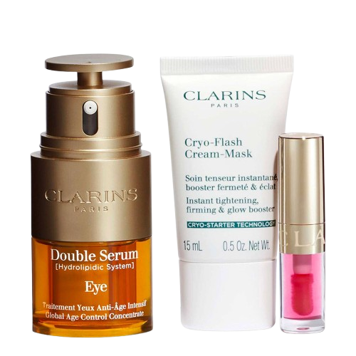 Clarins Double Serum Eye- Set regalo Double Serum Eye 20 ml + 2 prodotti e kit